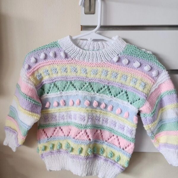 Knitted Jumper Rainbow | Maudie