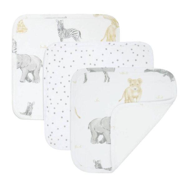 3pk Wash Cloths – Savanna Babies | Living textiles