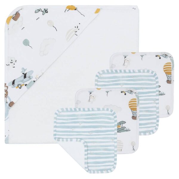 5pc Bath Gift Set – Up Up & Away | Living Textiles