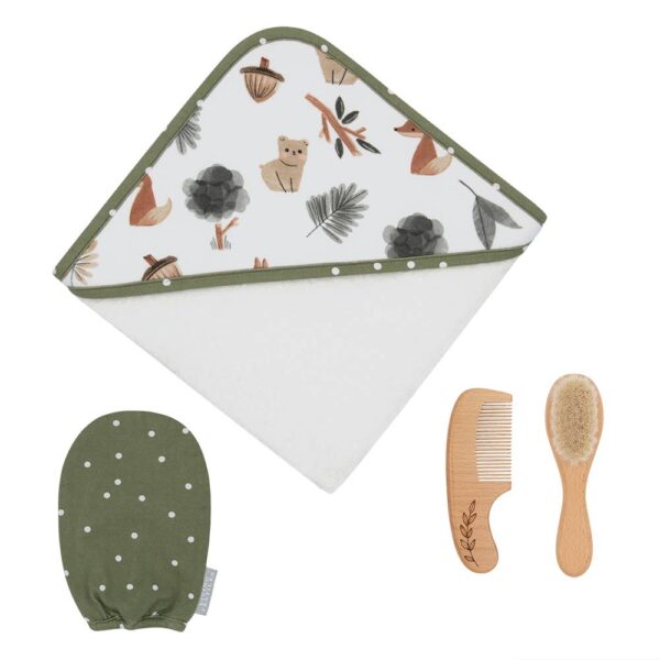 4pc Baby Bath Gift Set – Forest Retreat | Living Textiless