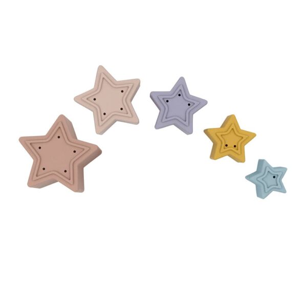 Silicone Nesting Stars – Multi | Living Textiles