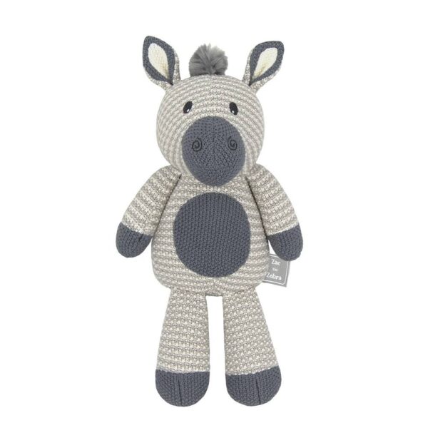 Zac the Zebra Knitted Toy | Living Textiles