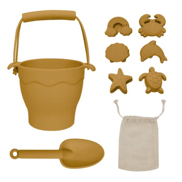 Silicone 8pc Bucket & Spade Set – Sunshine | Living Textiles