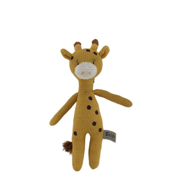 Eco Knitted Giraffe Rattle – 25cm | ES Kids