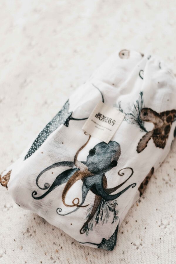 Bamboo Muslin Swaddle – Kevin | Bencer & Hazelnut