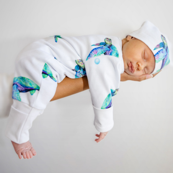 Long Zippy Romper – Sea Turtle | Anchor & Arrow