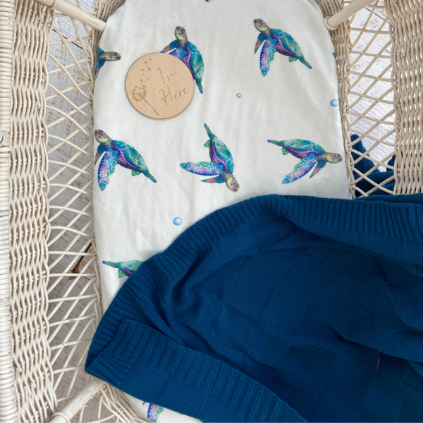 Knit Baby Blanket – Sea Glass | Anchor & Arrow