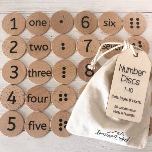 Number Recognition Discs | Inspired Wholesale