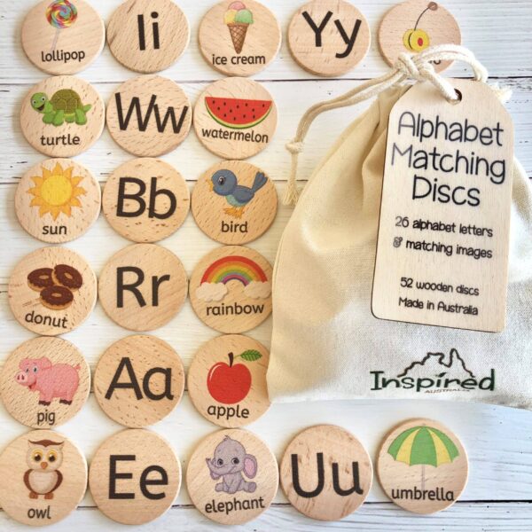 Alphabet Matching Discs | Inspired Wholesale