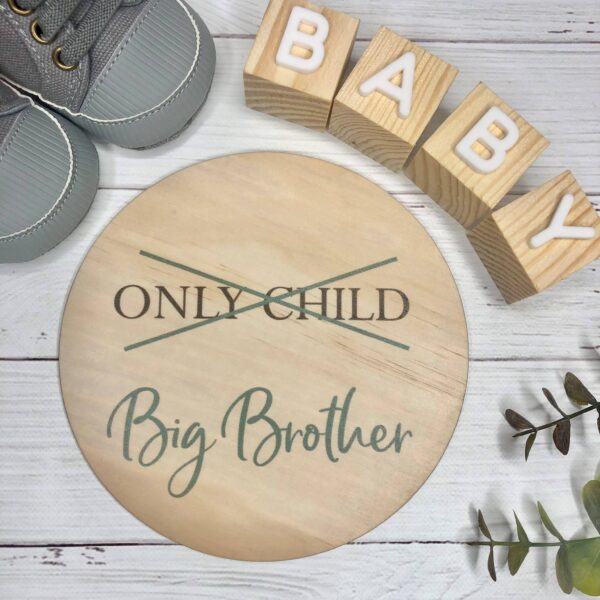 Only Child To Big Brother – Milestone Art/Keepsake Disc | Inspired Wholesale