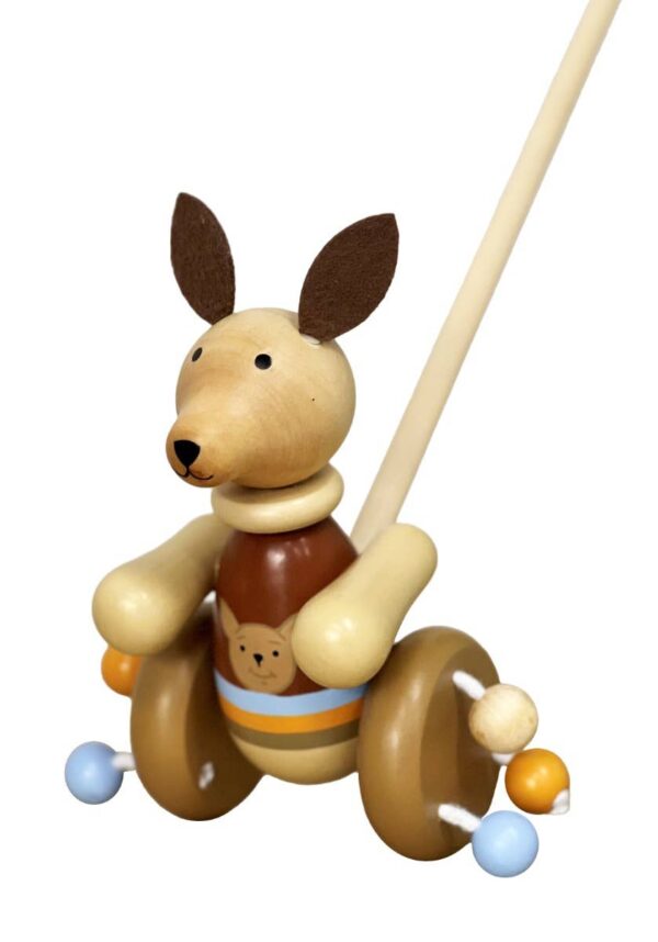 Wooden Push Along-Kangaroo | ToysLink