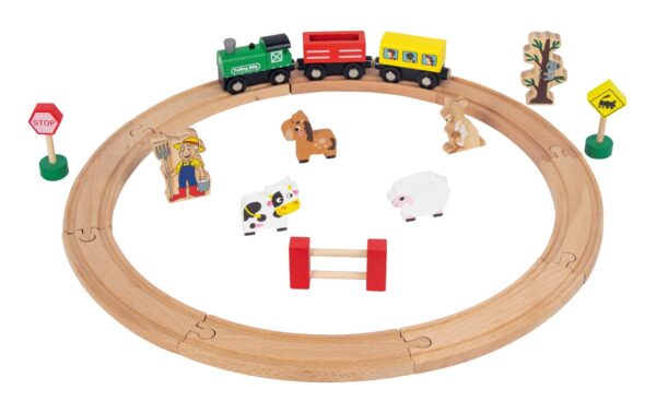 Wooden Magnetic Train Play Set | ToysLink