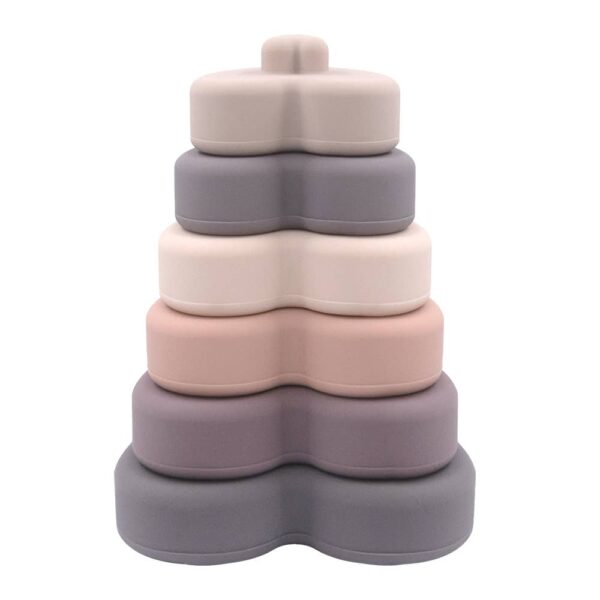 Silicone Stacking Tower – Heart