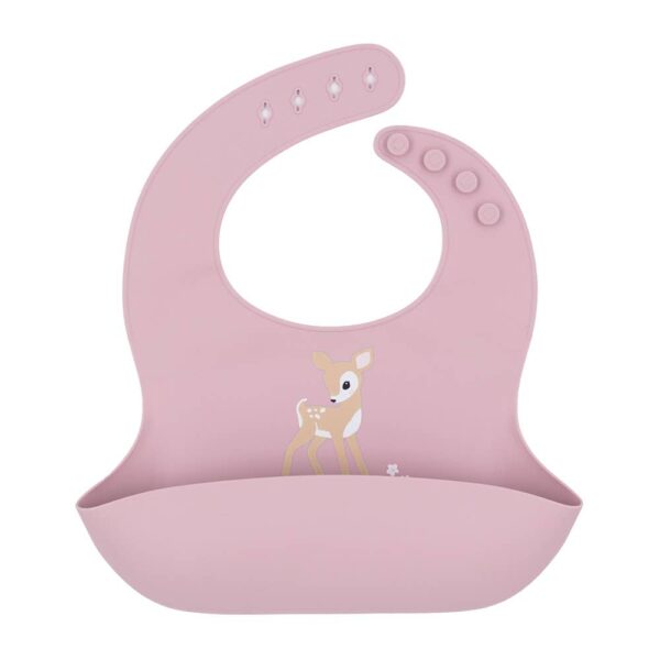 Silicone Bib – Fawn/Lilac